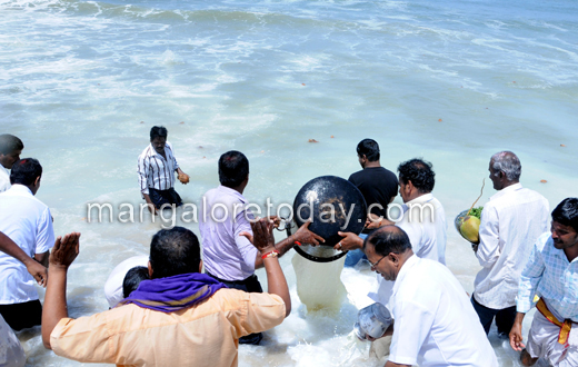 Samudra poojar at panambur